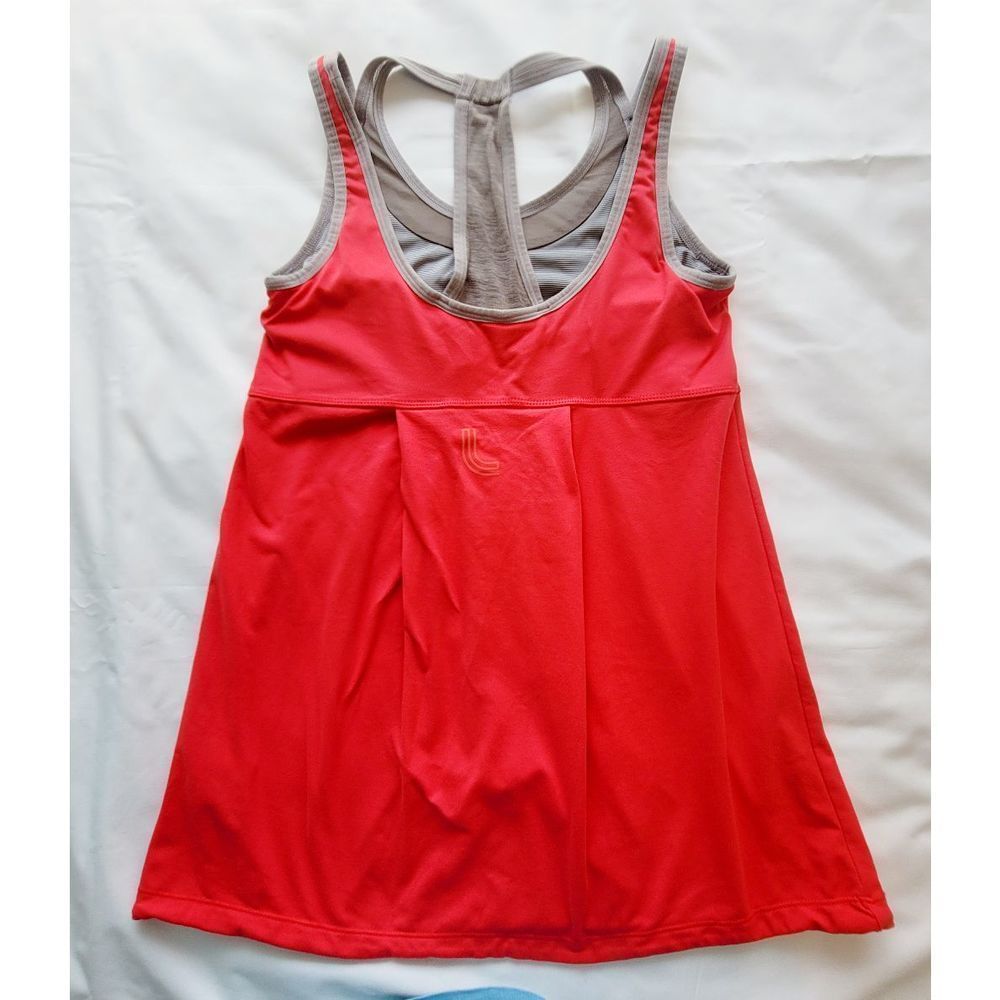 Lole Orange Red Racerback Athletic Tank